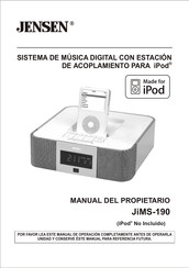 Jensen JiMS-190 Manual Del Propietário