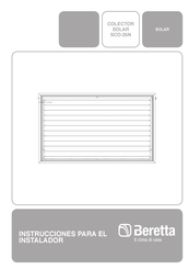 Beretta SCO-25N Instrucciones Para El Instalador