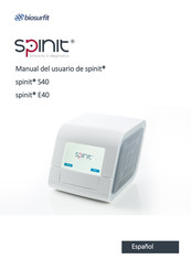 BIOSURFIT spinit E40 Manual Del Usuario