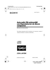 Sony CDX-L497BK Manual De Instrucciones