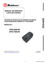 Koblenz UPS-7509-IR Manual De Servicio