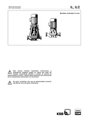 KSB ITUR ILC Serie Manual De Instrucciones