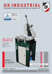 OK INDUSTRIAL SOK 350-45 NEUMATICA Manual De Usuario