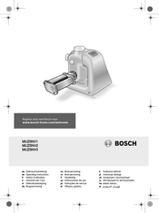 Bosch MUZ5NV2 Instrucciones De Uso