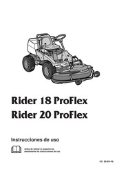 Husqvarna Rider 20 ProFlex Instrucciones De Uso