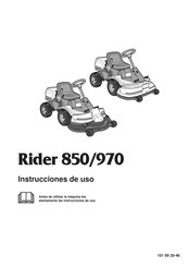 Husqvarna Rider 970 Instrucciones De Uso
