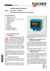 FISCHER DE44 Instrucciones De Servicio