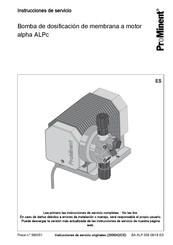 ProMinent alpha ALPc Serie Instrucciones De Servicio