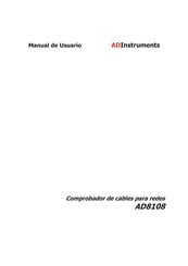 AD Instruments AD8108 Manual De Usuario