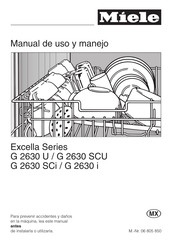 Miele G 2630 SCU Manual De Uso Y Manejo