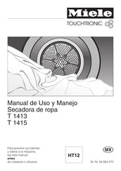 Miele T 1413 Manual De Uso Y Manejo