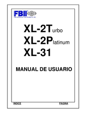 FBII XL-2T Manual De Usuario