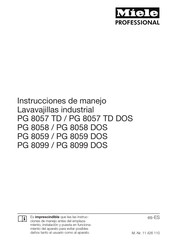 Miele professional PG 8058 DOS Instrucciones De Manejo