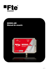 FTE Maximal MODIG AIR Manual De Usuario