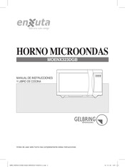 Enxuta MOENX323DGB Manual De Instrucciones Y Libro De Cocina