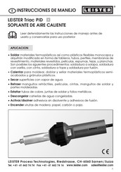 Leister Triac PID Instrucciones De Manejo