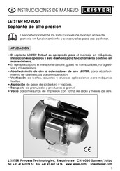 Leister ROBUST Instrucciones De Manejo