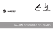 Horizon Fitness RACK ADONIS Manual De Usuario Del Banco