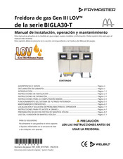 Lov BIGLA30-T Gen III LOV Manual De Instalación, Operación Y Mantenimiento