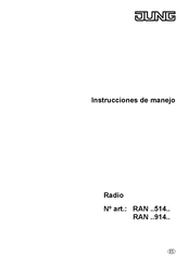 Jung RAN514 Serie Instrucciones De Manejo