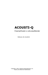 PRESONUS ACOUSTI-Q Manual De Usuario