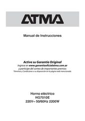 ATMA HG7010E Manual De Instrucciones