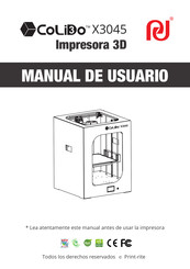 Print-Rite CoLiDo X3045 Manual De Usuario