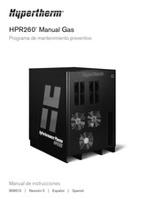 Hypertherm HPR260 Manual Gas Manual De Instrucciones