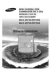 Samsung MAX-ZS730G Manual De Instrucciones