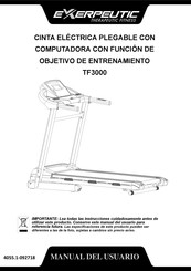 Exerpeutic Therapeutic Fitness TF3000 Manual Del Usuario