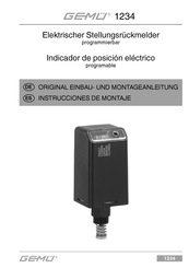 GEMÜ 1234 Instrucciones De Montaje