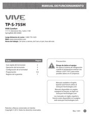 Vive Comfort TP-S-755H Manual De Funcionamiento