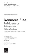 Sears KENMORE ELITE 253.4474 Manual De Uso Y Cuidado