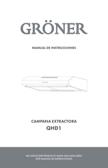 Gröner QHD1 Manual De Instrucciones