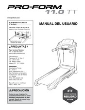 Pro-Form 11.0 TT Manual Del Usuario