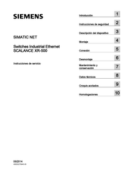 Siemens SIMATIC NET SCALANCE XR528-6M Instrucciones De Servicio