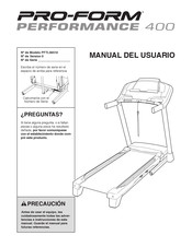 Pro-Form PERFORMANCE 400 Manual Del Usuario