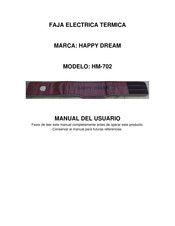 HAPPY DREAM HM-702 Manual Del Usuario