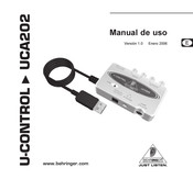 Behringer U-CONTROL UCA202 Manual De Uso