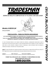 Tradesman M2501LW Manual Del Propietário