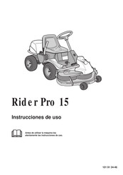 Husqvarna Rider Pro 15 Instrucciones De Uso