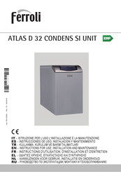Ferroli ATLAS D 32 CONDENS SI UNIT Instrucciones De Uso