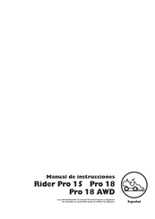 Husqvarna Rider Pro 18 Manual De Instrucciones