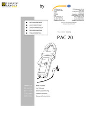 PCE PAC 20 Manual De Instrucciones