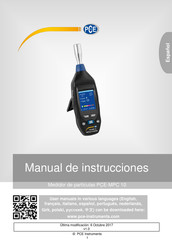 PCE Instruments PCE-MPC 10 Manual De Instrucciones