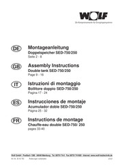 Wolf SED-750/250 Instrucciones De Montaje