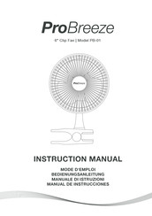 ProBreeze PB-01 Manual De Instrucciones