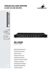 Monacor PA-24AD Manual De Instrucciones