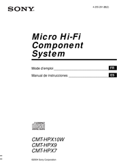 Sony CMT-HPX7 Manual De Instrucciones