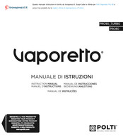 POLTI Vaporetto PRO80 Manual De Instrucciones